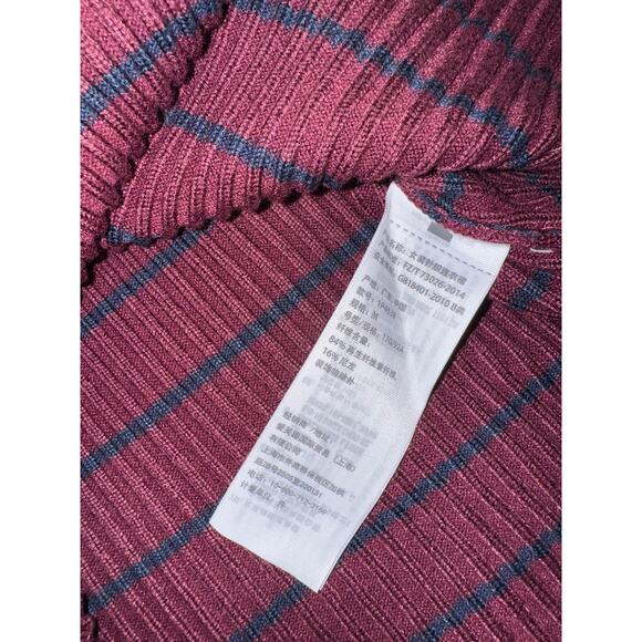 Abercrombie & Fitch Ribbed Knit Striped Bodycon Midi Dress Women’s Medium Preppy - Picture 8 of 16